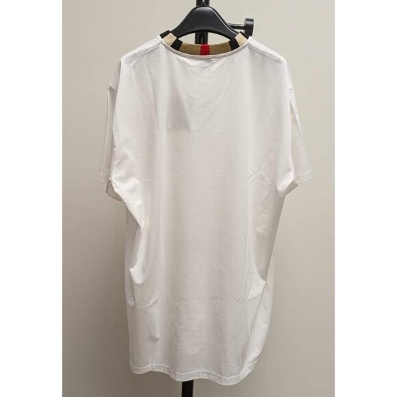 Burberry Men’s Jayson Icon Stripe Crewneck T-Shirt White M 8078115 - Picture 3 of 7